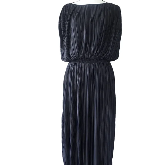 Banana Republic Black Dress | Black Long Pleated Dress for Women Size Sm… - Picture 11 of 17